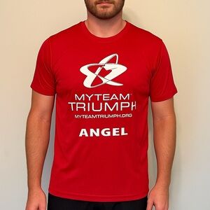 Brooks Red MyTeam Triumph “Angel” Running Shirt – Men’s Medium